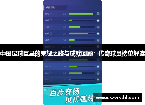 中国足球巨星的荣耀之路与成就回顾：传奇球员榜单解读